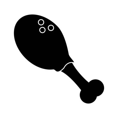 tavuk uyluk kavrulmuş piktogram