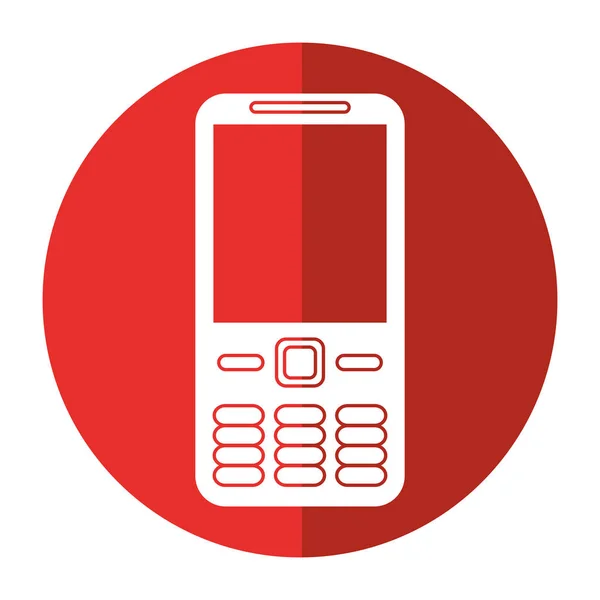 Tecnología de llamadas telefónicas móviles sombra — Vector de stock