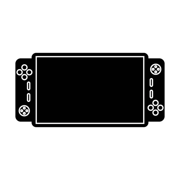 Video game console draagbare pictogram — Stockvector