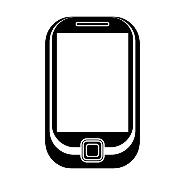 Cep telefonu mobil teknoloji piktogram — Stok Vektör