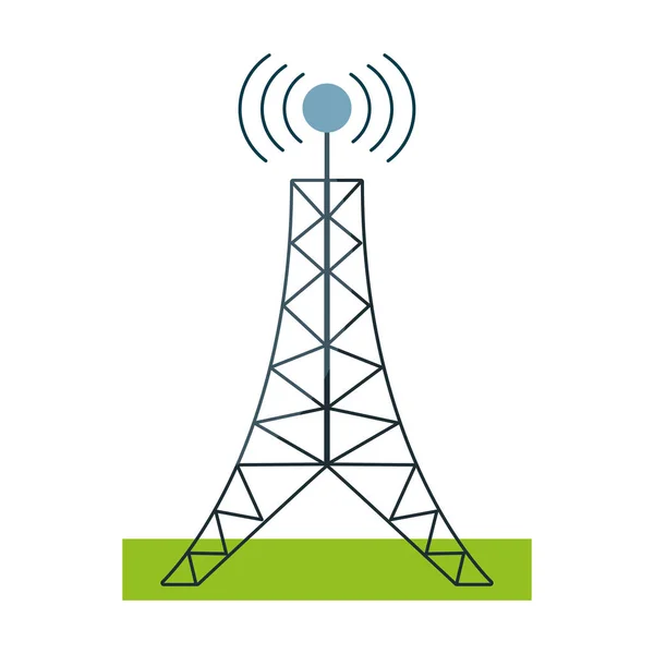 Πύργος μετάδοσης σύνδεσης κεραίας — Διανυσματικό Αρχείο