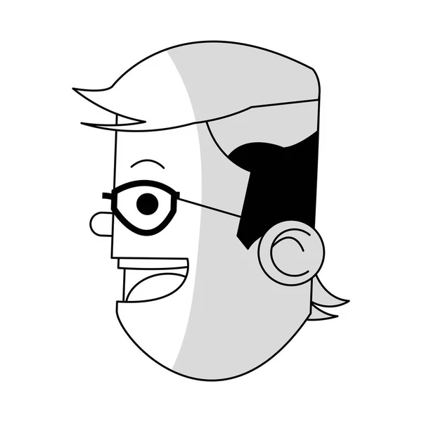 Икона головы человека — стоковый вектор