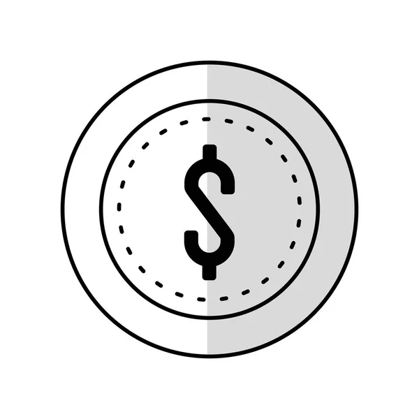 Obraz ikony monet — Wektor stockowy