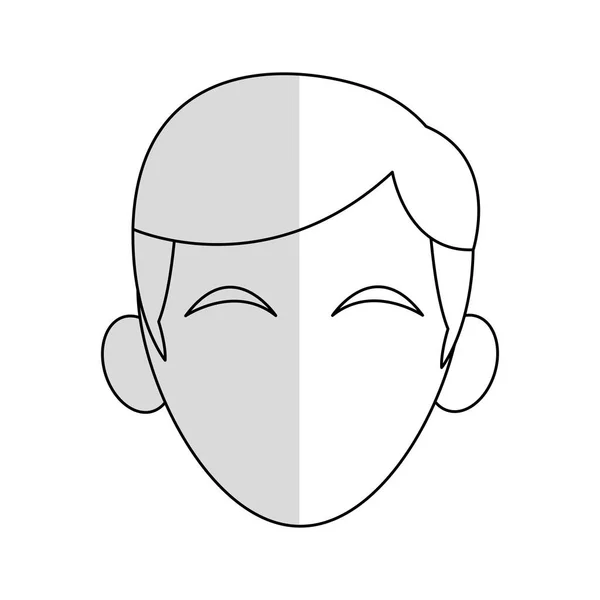 Head of man icon image — Stock Vector