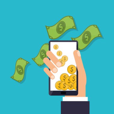 Smartphone ve para simgeleri ile ilgili