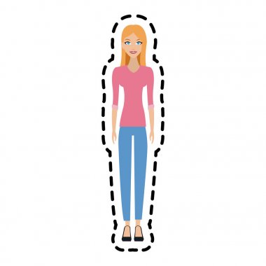 genç güzel kadın simge görüntüsü