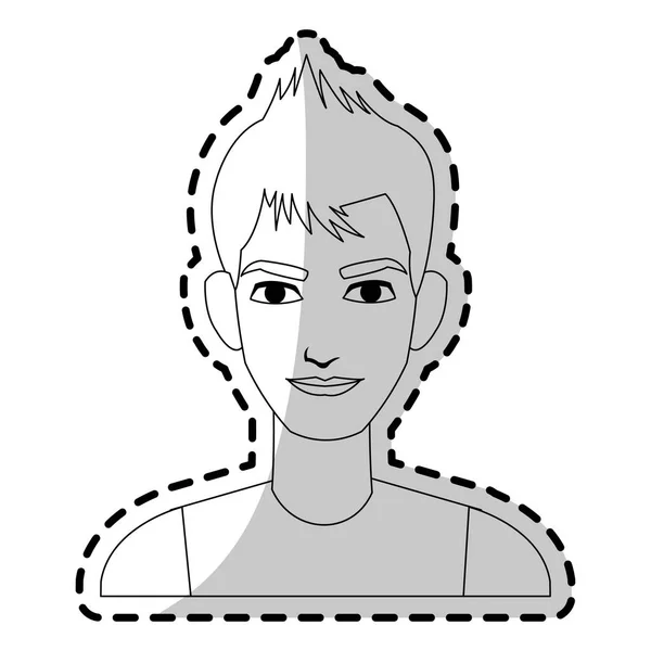 Young handsome man icon image — Stock Vector