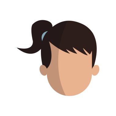 kadın karikatür simgesi