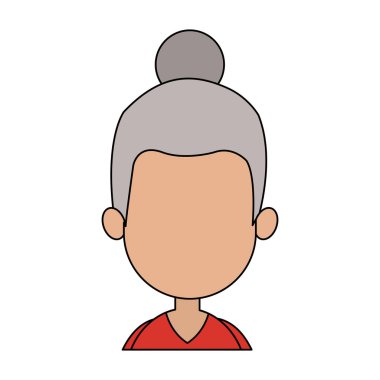 kadın karikatür simge görüntüsü