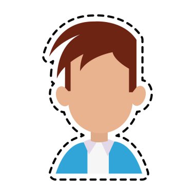 adam karikatür simge görüntüsü