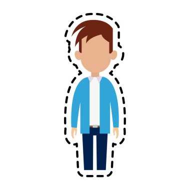 adam karikatür simge görüntüsü