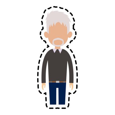 adam karikatür simge görüntüsü