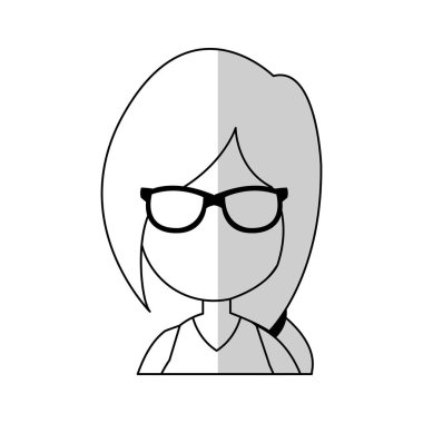 kadın karikatür simgesi