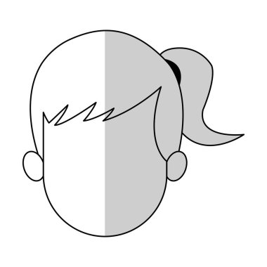 kadın karikatür simgesi