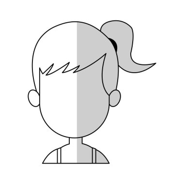 kadın karikatür simgesi