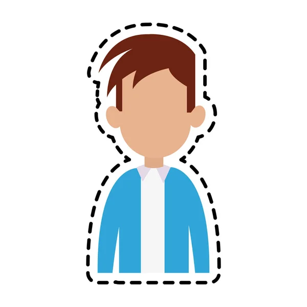 Man cartoon icon image — Stock Vector