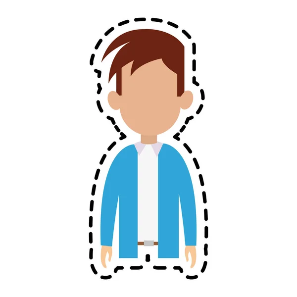 Man cartoon icon image — Stock Vector