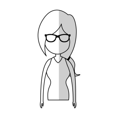 kadın karikatür simgesi