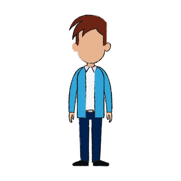 Man cartoon icoon — Stockvector