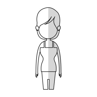 kadın karikatür simgesi