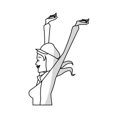 kadın karikatür simgesi