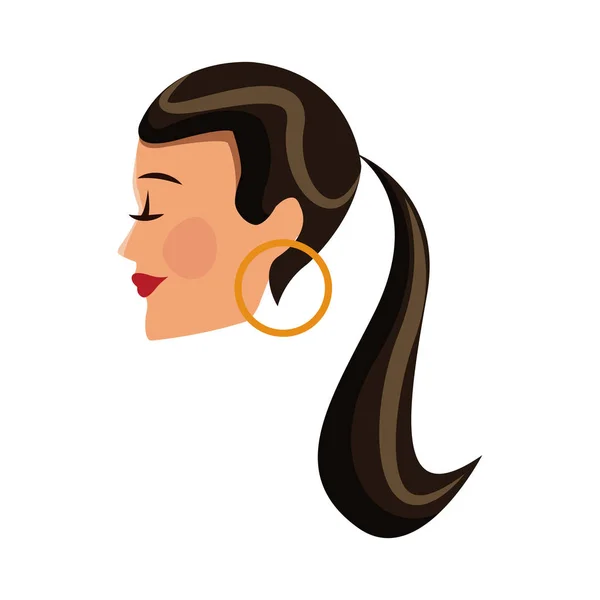 Woman cartoon icon — Stock Vector