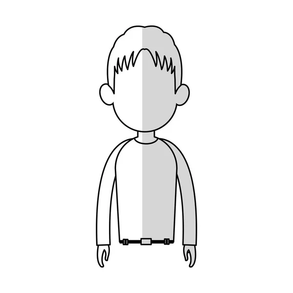 Homme dessin animé icône — Image vectorielle