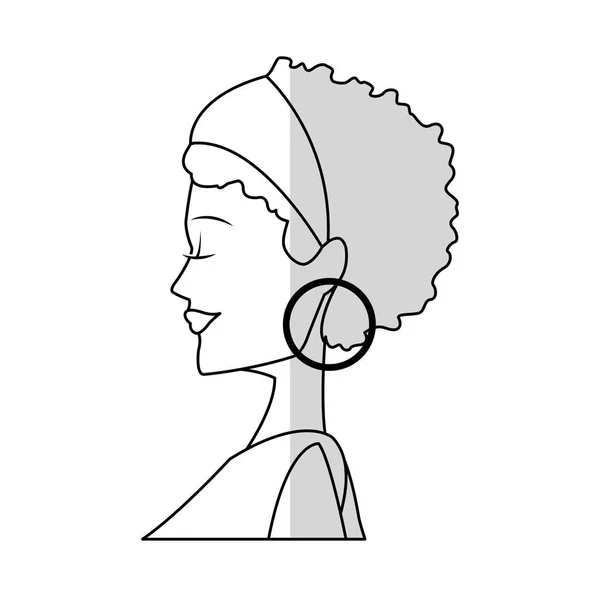 Икона женского мультфильма — стоковый вектор