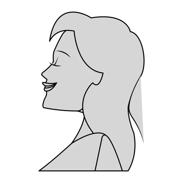 Жінка мультфільм значок — стоковий вектор