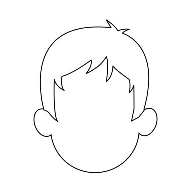 yüzü olmayan adam karikatür simge görüntüsü