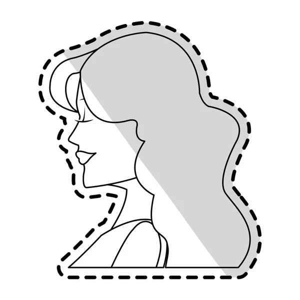 Woman icon image — Stock Vector