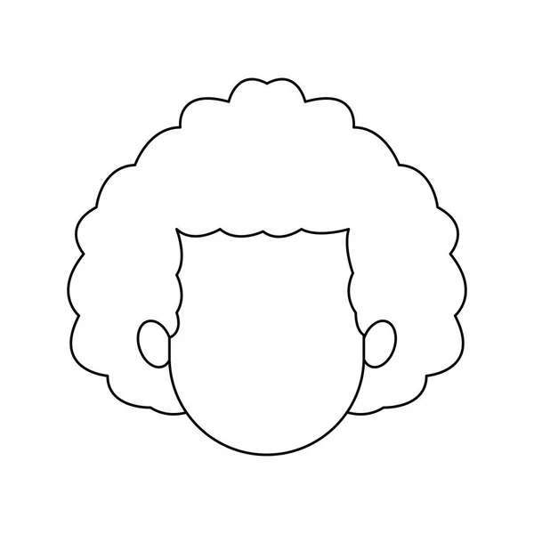 Faceless man cartoon icon image — Stock Vector