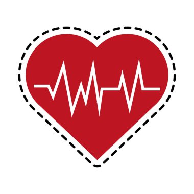 kalp kardiyogram sağlık simge görüntüsü