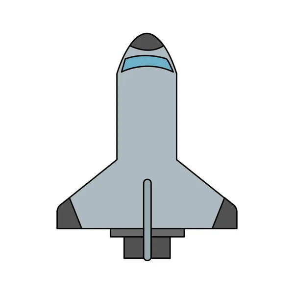 Spaceshuttle pictogramafbeelding — Stockvector