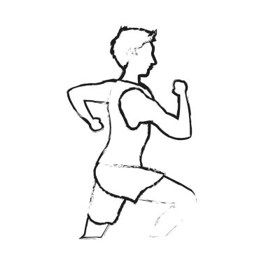 çalışan adam spor veya sağlık simge görüntüsü