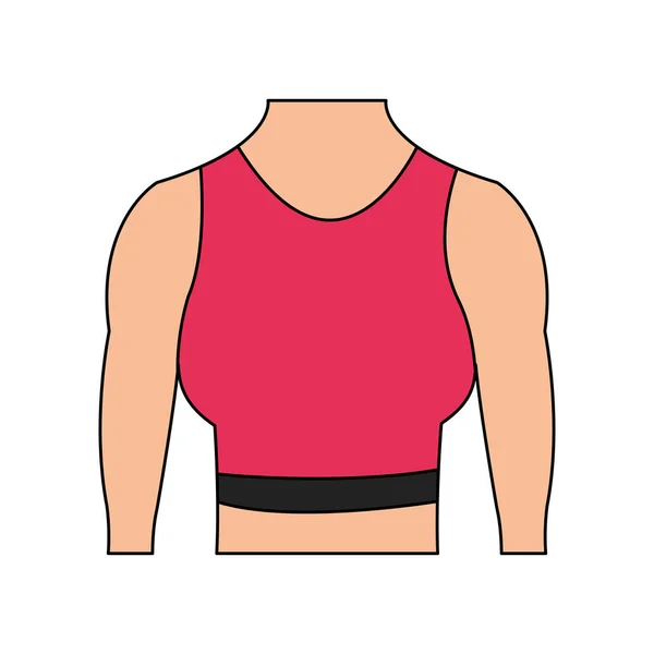 Ajuste imagen icono del cuerpo — Vector de stock