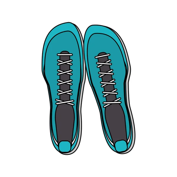 Spor ayakkabı ayakkabı simge görüntüsü — Stok Vektör
