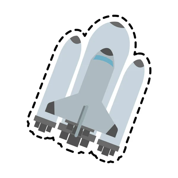 Űrrepülőgép ikon kép — Stock Vector