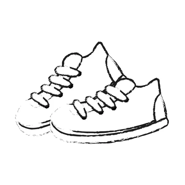 รองเท้าผ้าใบ ภาพไอคอน — ภาพเวกเตอร์สต็อก