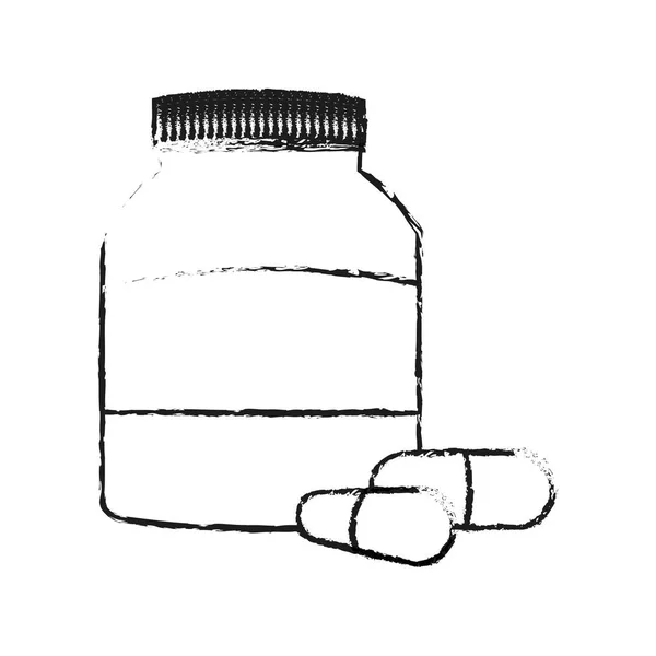 Obraz ikony leków pigułki — Wektor stockowy