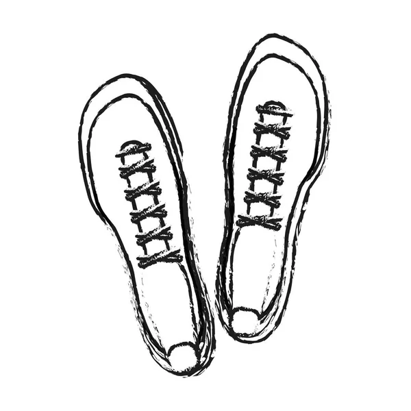 Sneaker shoes icon image — Stock Vector