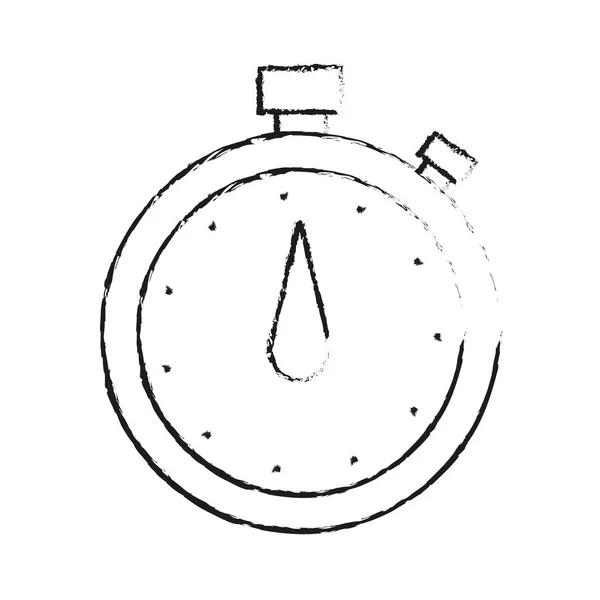 Analoge chronometer pictogramafbeelding — Stockvector