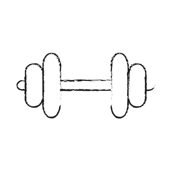 Dumbbell weights icon image — Stock Vector