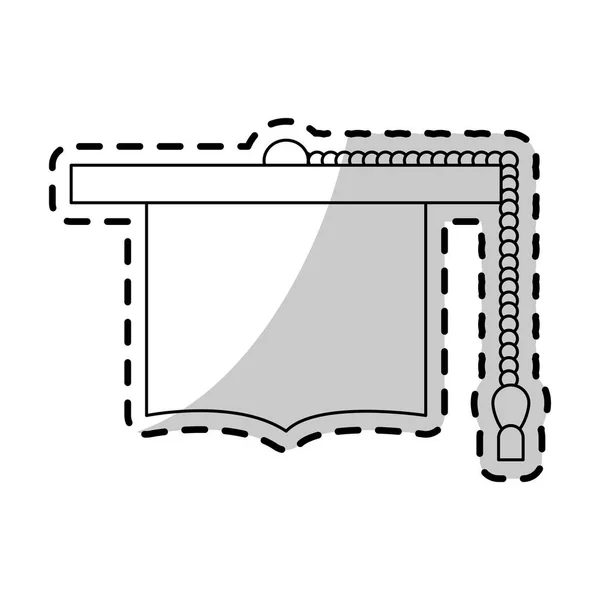 Іконка випускної кепки зображення — стоковий вектор