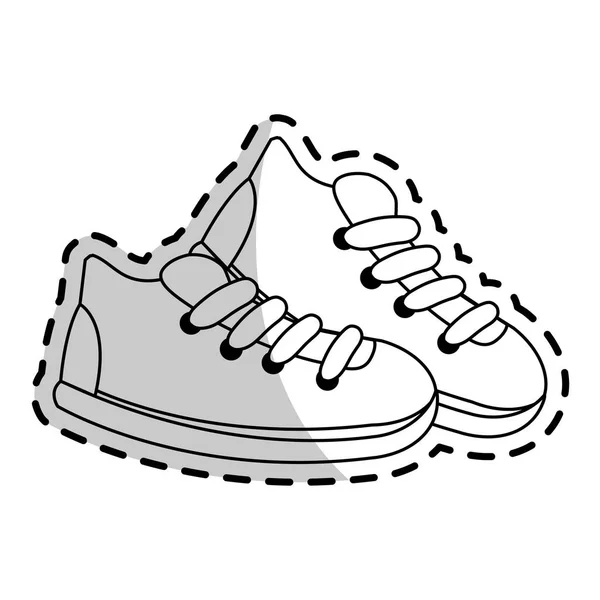 Sapatilha sapatos ícone imagem — Vetor de Stock