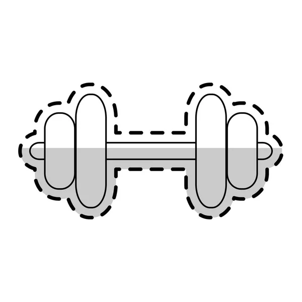 Dumbbell weights icon image — Stock Vector