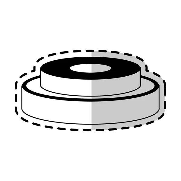 Barra de pesas icono imagen — Vector de stock