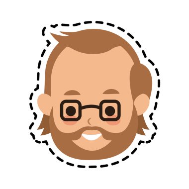 adam sevimli çizgi simge görüntüsü