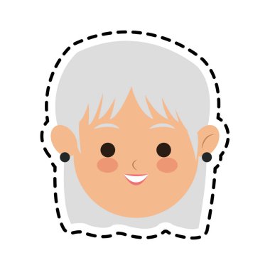 kadın sevimli çizgi simge görüntüsü