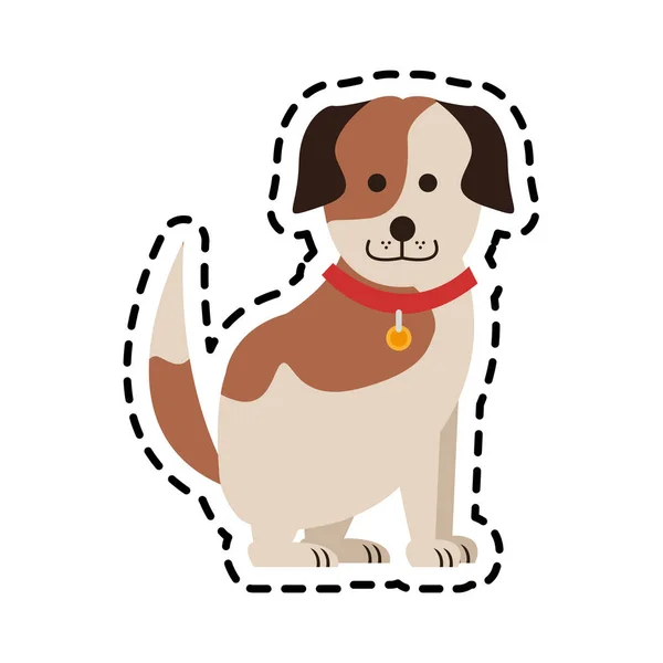 귀여운 강아지 아이콘 이미지 — 스톡 벡터